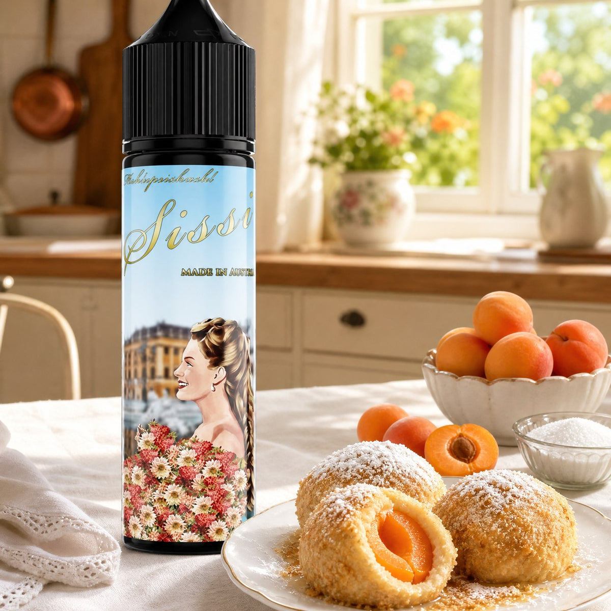 Marillenknödel-Creme im Glas mit SISSI Lebensmittelaroma