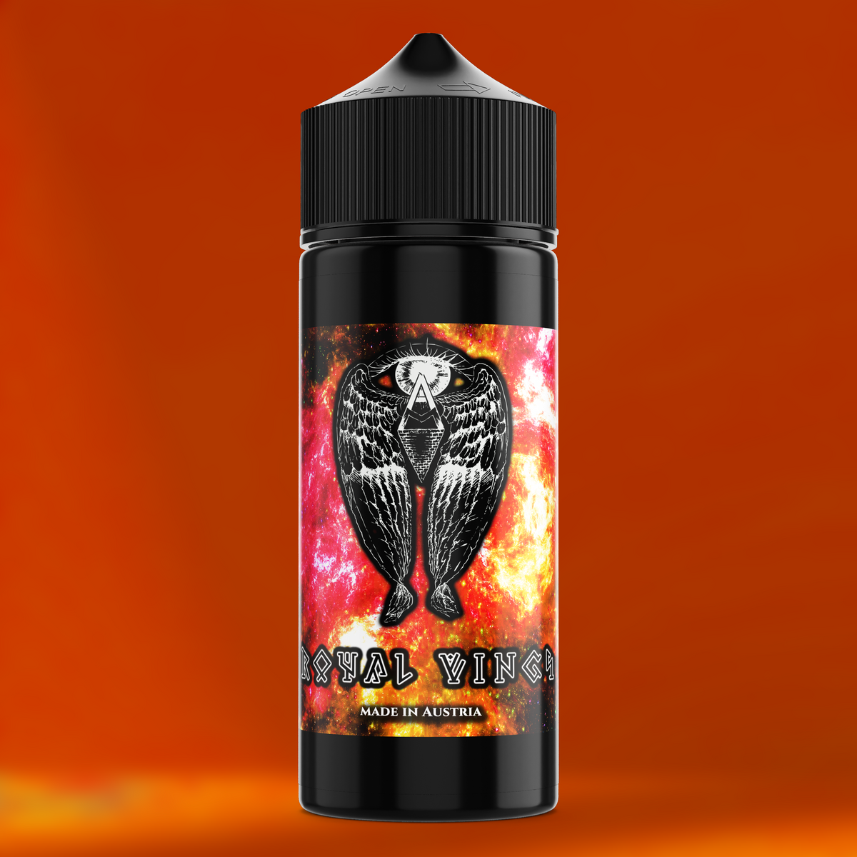 ROYAL WINGS Aroma Flasche farbiger Hintergrund