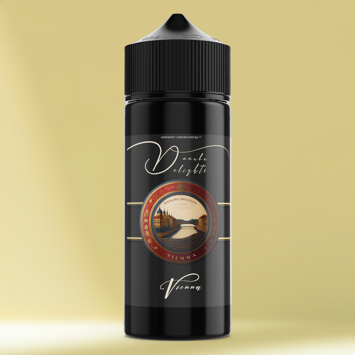 VIENNA Aroma Flasche farbiger Hintergrund