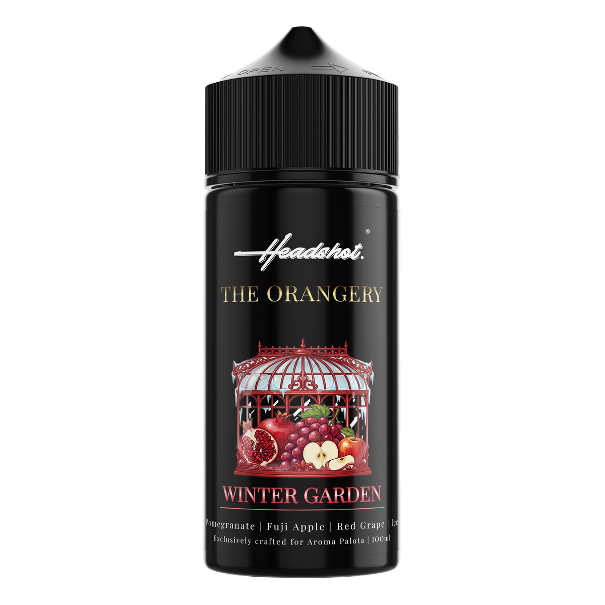 WINTER GARDEN Granatapfel Apfel Traube Ice Aroma von HEADSHOT, Flasche