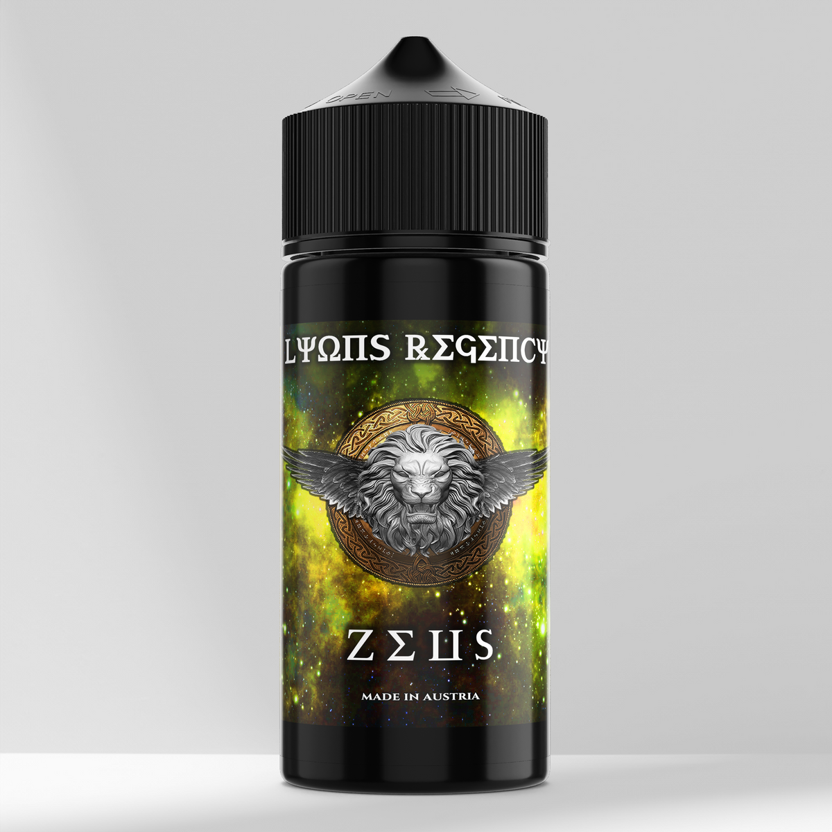 Z3US premium flavor bottle, LYONS REGENCY RGNCY