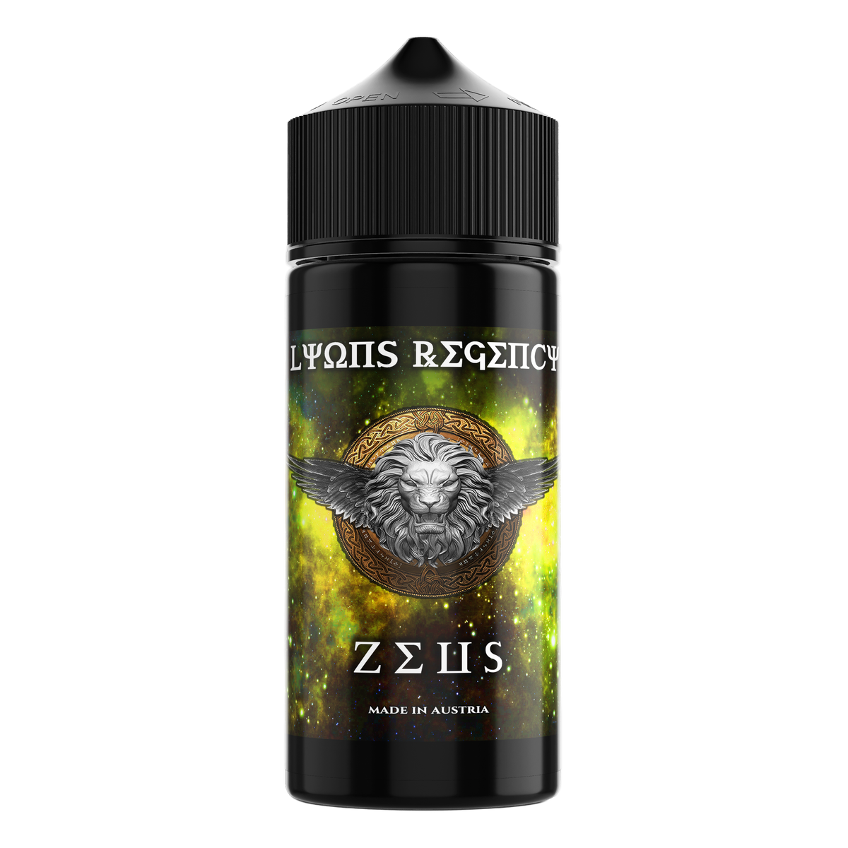 Z3US flavor (lemon, vanilla, lime, cheesecake) by HEADSHOT, bottle