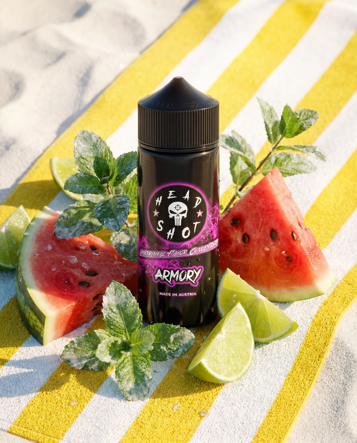 ARMORY Kaugummi Minze Wassermelone Ice Aroma von HEADSHOT, Anwendung und Stimmungsbild