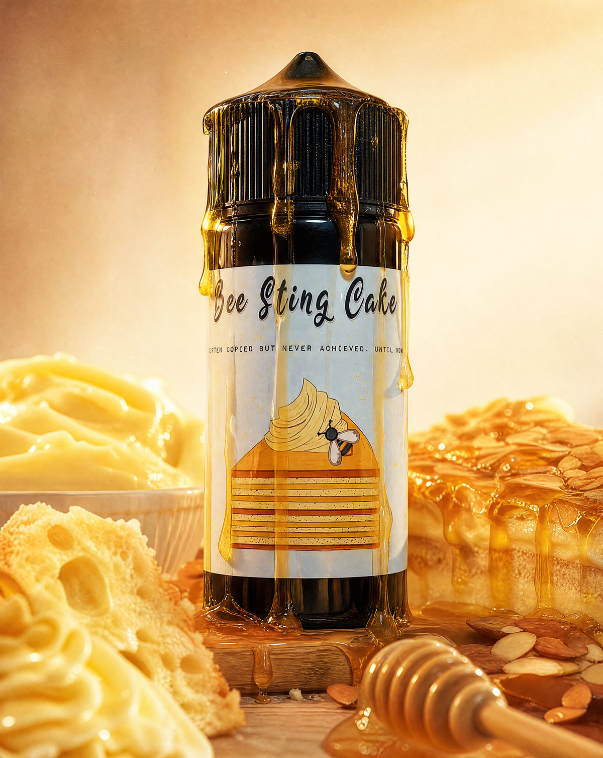 BEE STING CAKE Kuchen Gebäck Karamell Mandel Aroma von HEADSHOT, Anwendung und Stimmungsbild